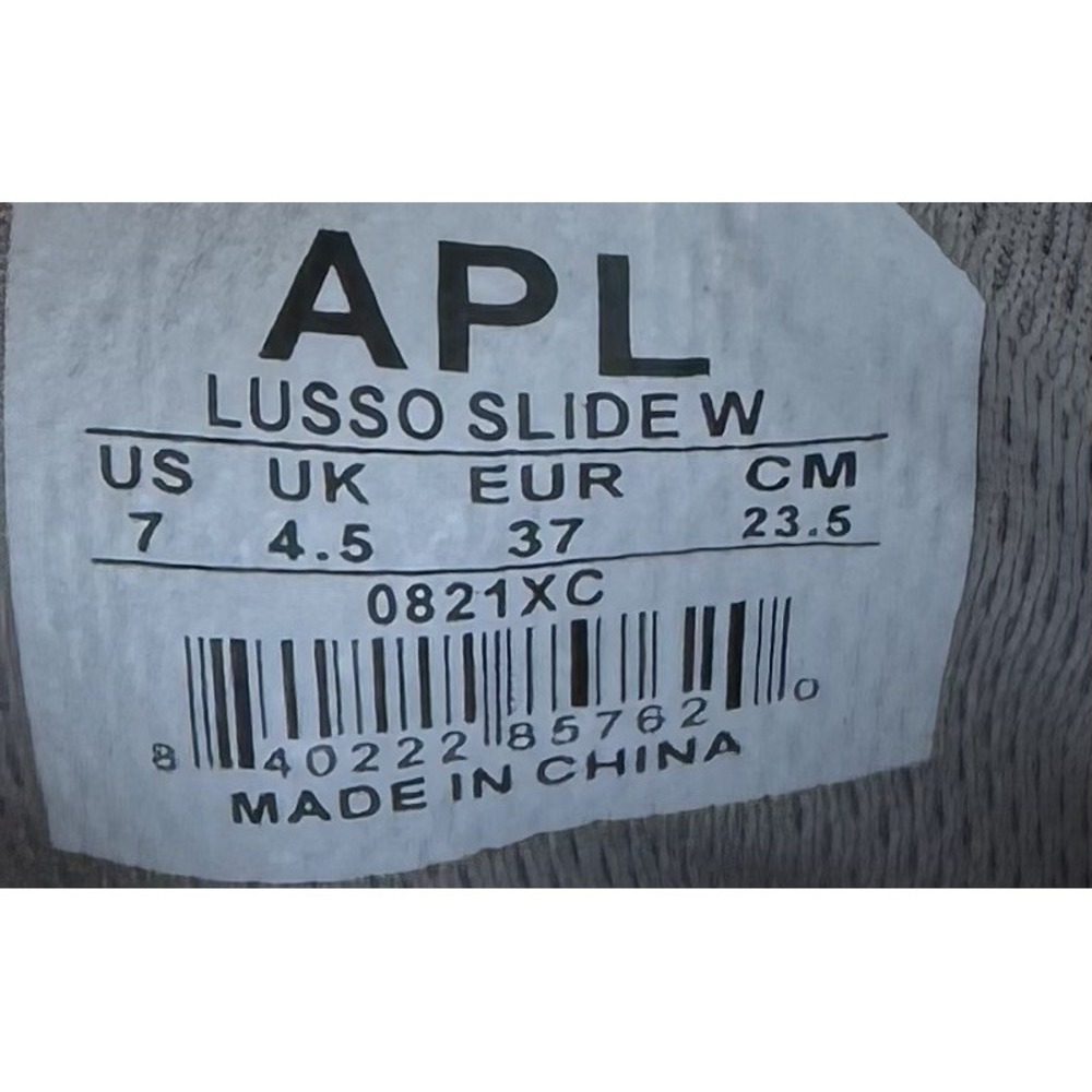APL Slide Athletic Propulsion Labs Silver Sandal Quilted NEW Women's 7 New $220 - Picture 6 of 9